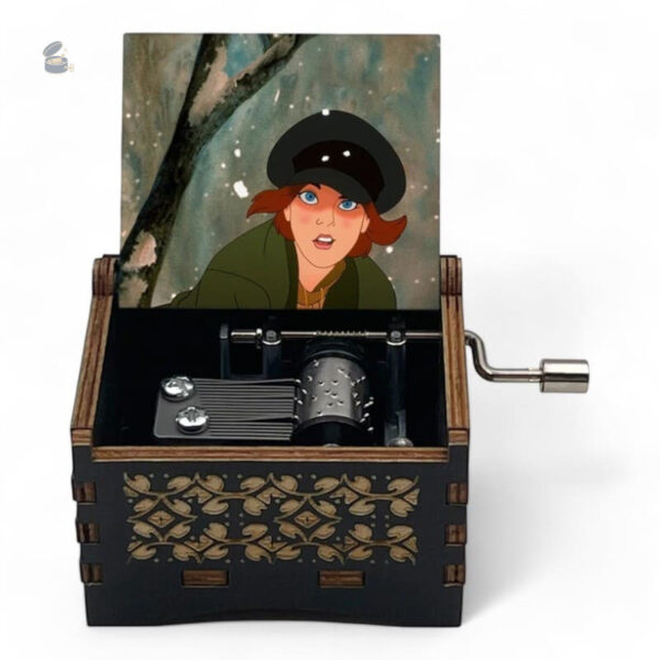 Boîte à musique à manivelle pour décor