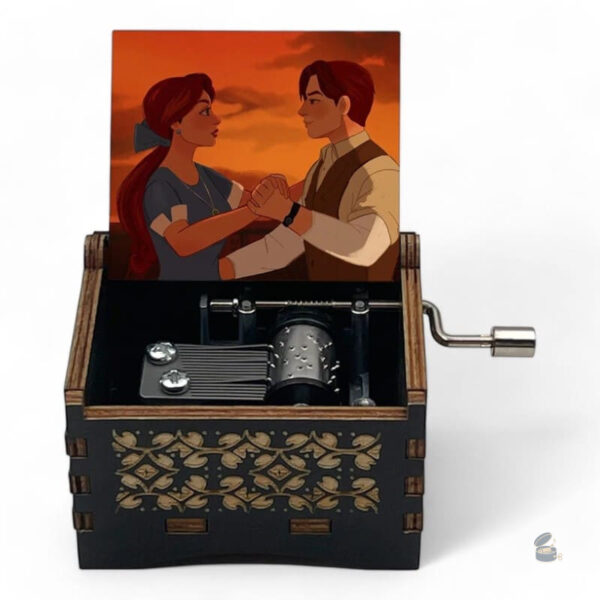 Boîte à musique à manivelle, cadeau parfait