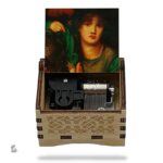Objet décoratif en bois, boîte à musique traditionnelle, mélodie douce
