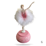 Boîte à musique ballerine en bois vintage