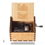 Objet musical artisanal Bella Ciao à manivelle