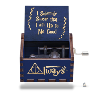 Boîte à musique en bois inspirée de Harry Potter