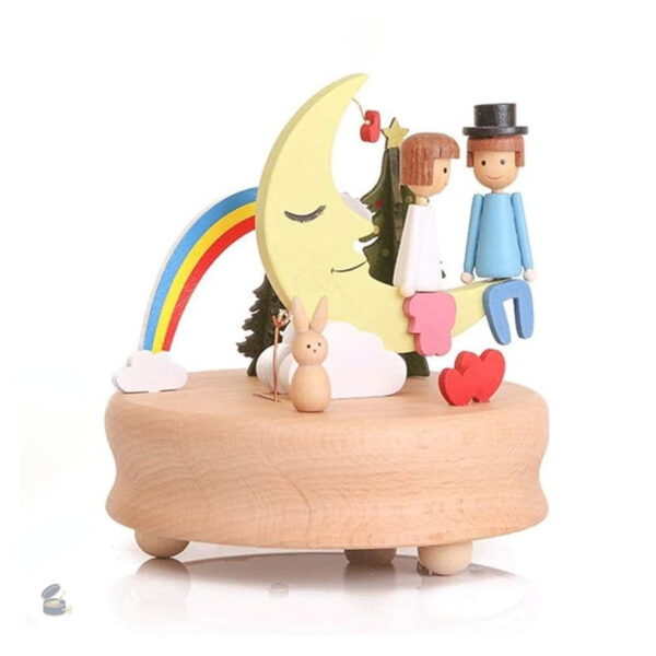 Boîte à musique en bois Clair de Lune, design élégant