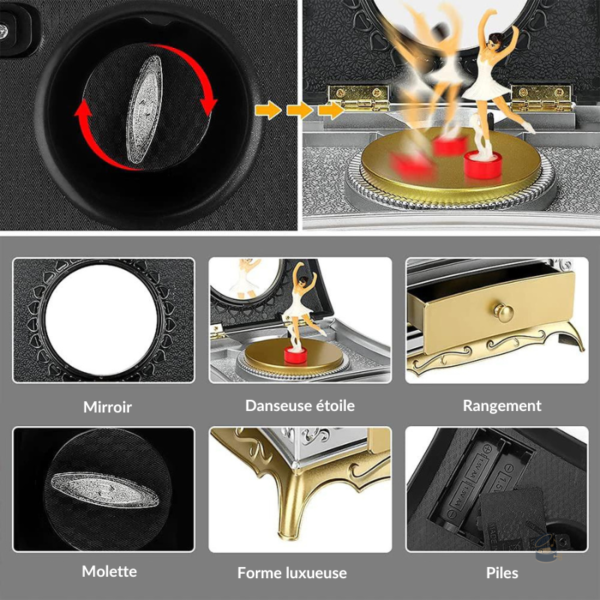 Accessoire décoratif musical pour les amateurs de danse classique