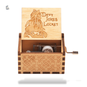 Boîte à musique Davy Jones manivelle, design classique