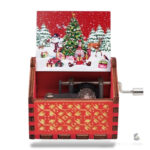 Boîte à musique manivelle de Noël