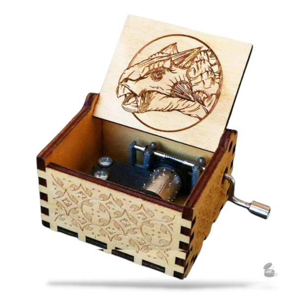 Mélodie enchantée de la boîte à musique dinosaure