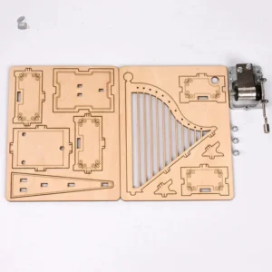Kit de création de boîte à musique avec harpe