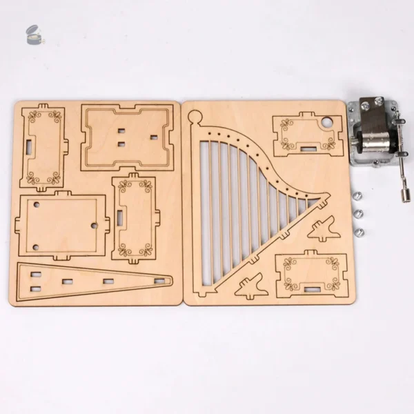 Kit de création de boîte à musique avec harpe
