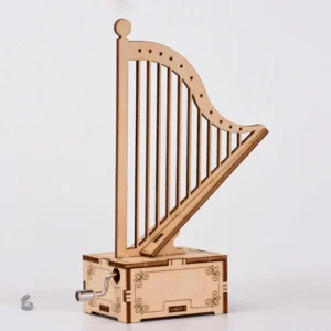 Boîte à musique à assembler soi-même, design harpe