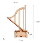 Accessoire musical DIY, boîte à musique harpe