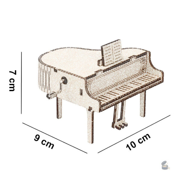 Piano à queue miniature à monter chez soi