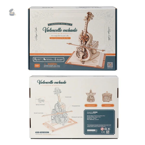 Boîte à musique à réaliser soi-même, violoncelle enchanté