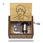 Boîte à musique manivelle Ed Sheeran au design élégant