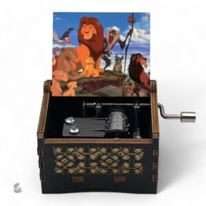 Boîte à musique manivelle inspirée du Roi Lion