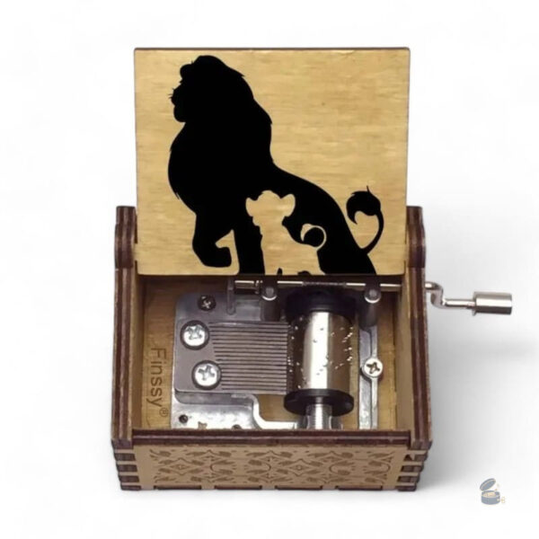 Manivelle musicale Le Roi Lion en bois