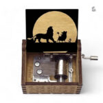 Boîte à musique décorative Le Roi Lion en bois