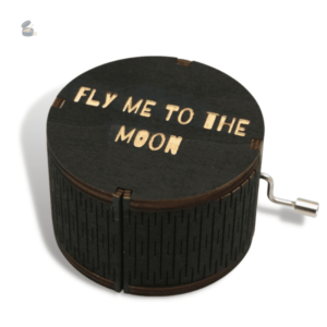Boîte à musique manivelle Fly Me To The Moon