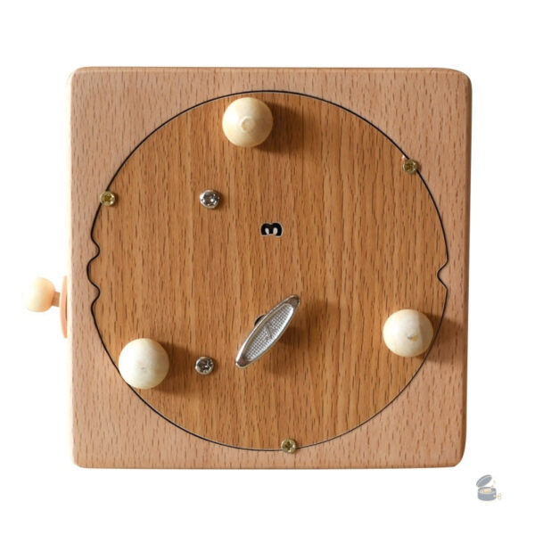 Boîte à musique décorative en bois, style grande roue
