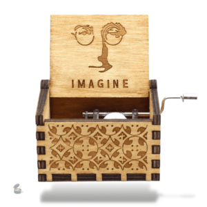 Boîte à musique manivelle Imagine John Lennon