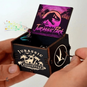 Manivelle à musique avec ambiance Jurassic Park