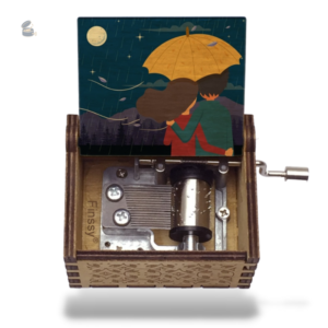 Design élégant de la boîte à musique Kiss The Rain