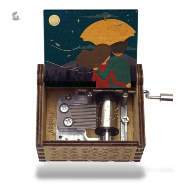 Design élégant de la boîte à musique Kiss The Rain