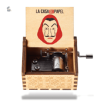 Boîte à musique manivelle thématique La Casa de Papel