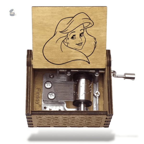 Boîte à musique avec thème de La Petite Sirène