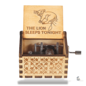 Boîte à musique manivelle inspirée du Roi Lion