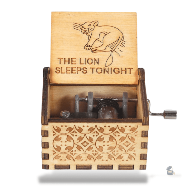Boîte à musique manivelle inspirée du Roi Lion