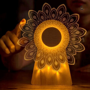 Boîte à musique lumineuse au design indien