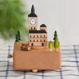 Boîte à musique design inspirée de Big Ben