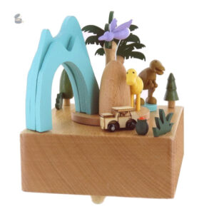 Boîte à musique avec dinosaures pour enfants
