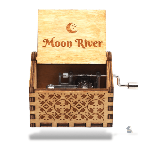 boite-a-musique-moon-river-1 Boîte à musique manivelle Moon River, design classique et mélodieux