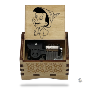 Boîte à musique Pinocchio manivelle classique