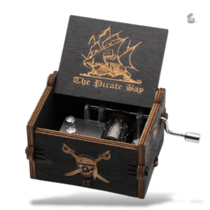 Boîte à musique manivelle inspirée des Pirates des Caraïbes