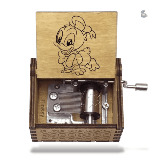 Jolie boîte à musique manivelle, idéale pour les petits