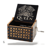 Boîte à musique manivelle inspirée de Queen