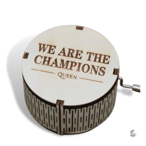 Mélodie emblématique "We are the Champions" en manivelle