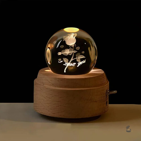 Boîte à musique douce avec lumières intégrées