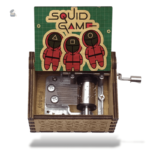 Boîte à musique manivelle inspirée de Squid Game
