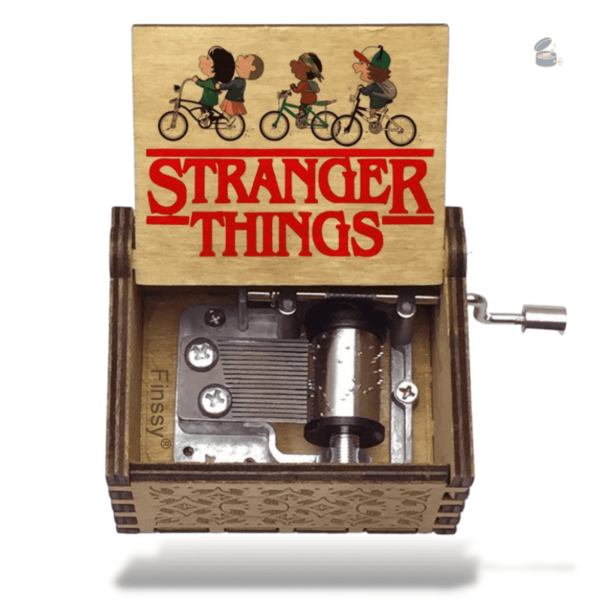 Boîte à musique Stranger Things avec manivelle