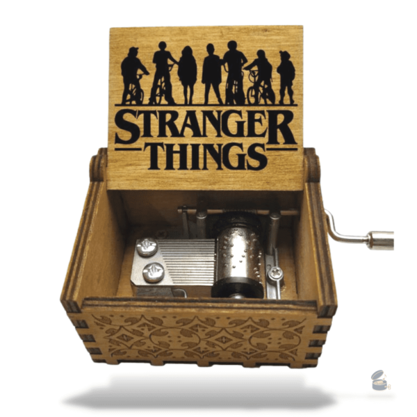 Accessoire musical Stranger Things, boîte manivelle artisanale