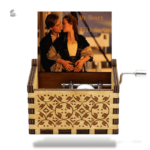Boîte à musique Titanic manivelle, design classique et nostalgique