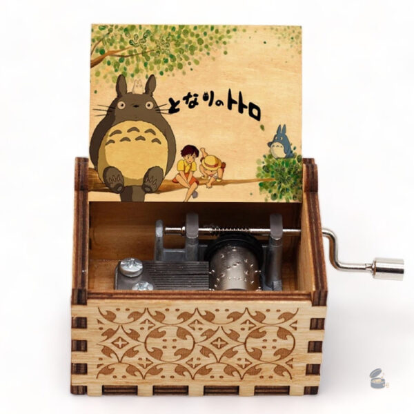 Boîte à musique manivelle avec design Totoro