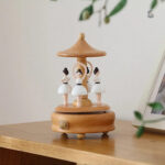 Musique en bois avec danseuse, cadeau original
