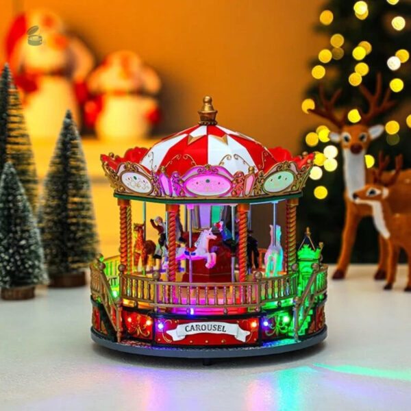 Objet décoratif musical, parfait pour les fêtes de fin d'année